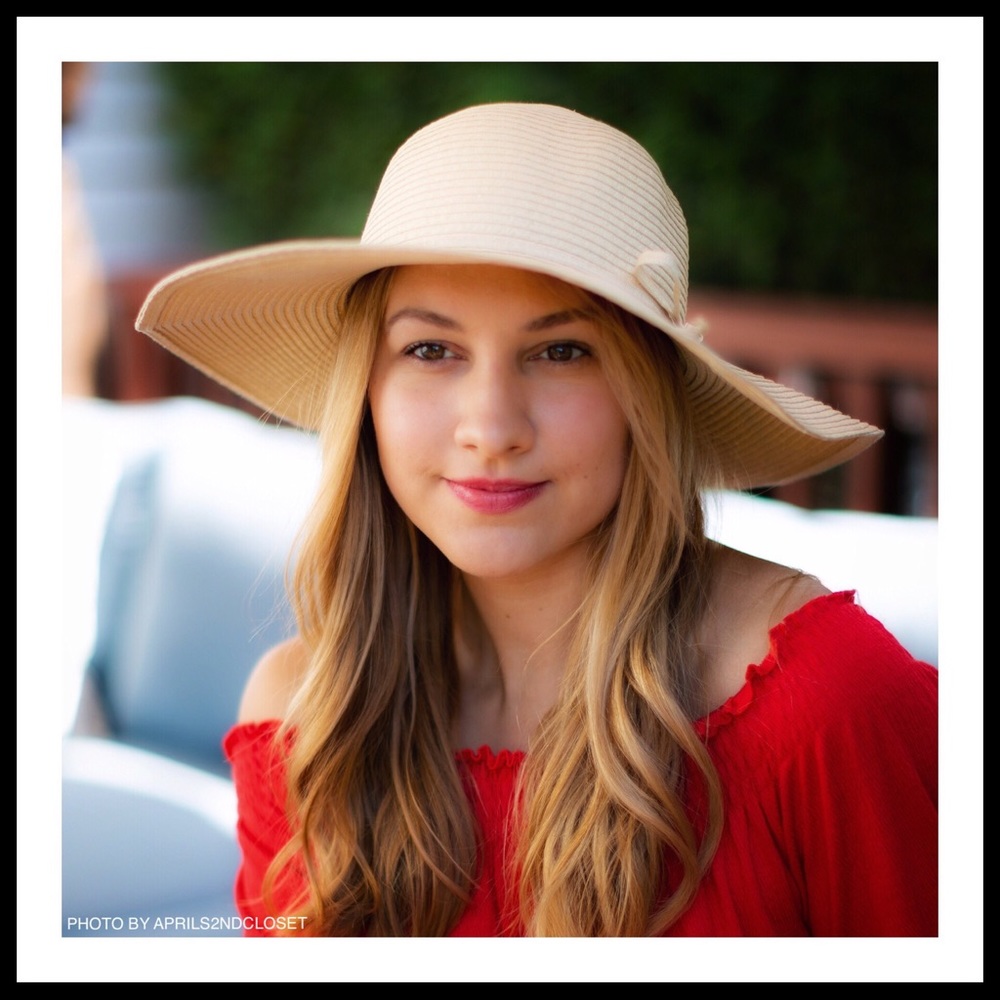 OVERSIZED WIDE BRIM FLOPPY WOVEN IVORY SUN HAT A2C - Picture 8 of 8